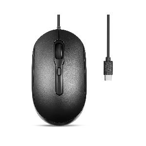 Perixx PERIMICE-222CB, Maus, optisch, 4 Tasten, Silent, USB-C, schwarz 57144B