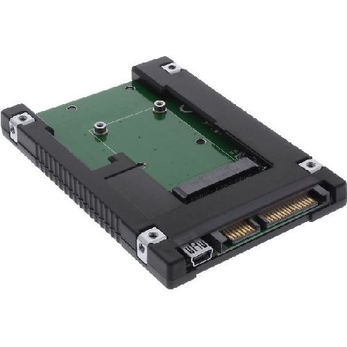 InLine® Laufwerksadapter 2,5, SATA auf mSATA SSD 76620B
