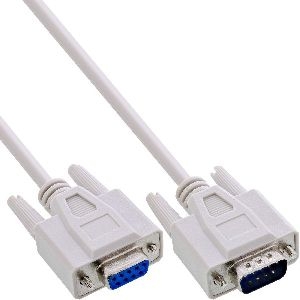 20er B-Pack InLine® Serielle Verlängerung, 9pol ST/BU, vergossen, 5m B-12235