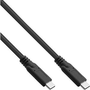 InLine® USB 3.2 Gen.1x2 Kabel, USB-C Stecker/Stecker, schwarz, 5m 35705A