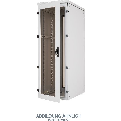Triton RTA-37-A86-CAX-A1 19" Netzwerkschrank 37HE, 800x600mm, Glastür, grau 01837L