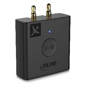 InLine® Flugzeug Bluetooth Audio Transmitter Sender, BT 5.0, aptX HD/LL 99160I