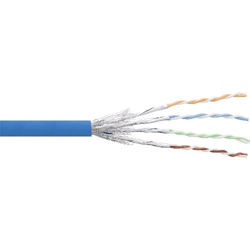 InLine® Patchkabel Cat.6 S/FTP (PiMf), blau, AWG27, PVC, CU, 100m 76499B