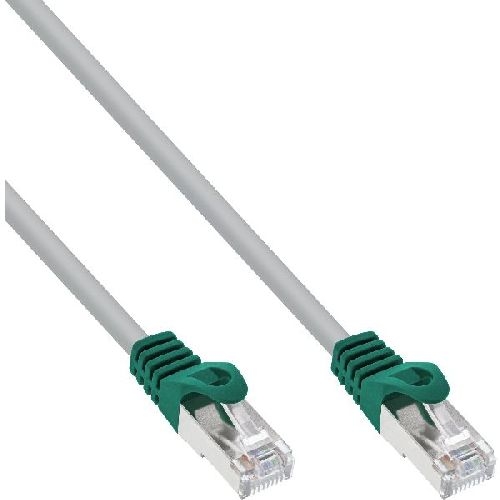 InLine® Crossover Patchkabel, SF/UTP, Cat.5e, grau, 0,5m 73555