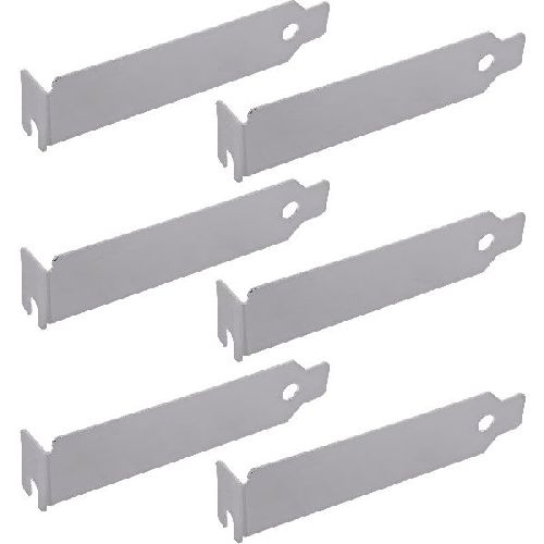 InLine® Slotblenden-Set, PCI Low-Profile, Aluminium, 6 Stück 11108