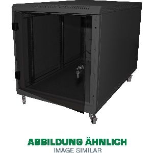 Triton RCA-12-A68-BAX-A1 19 Standschrank 12HE mit Rollen, 600x800mm, schwarz 01912U