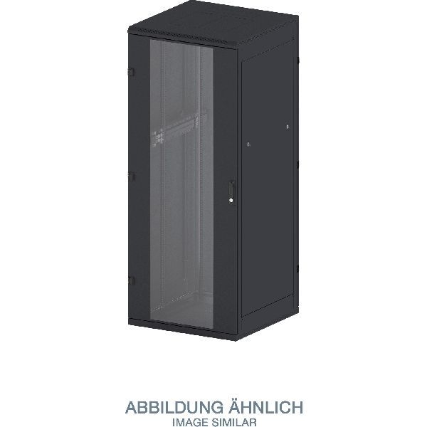 Triton RTA-47-A68-BAX-A1 19" Netzwerkschrank 47HE, 600x800mm, Glastür, schwarz 01847C