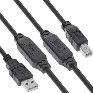 InLine® USB 2.0 Aktiv-Kabel, USB-A Stecker zu USB-B Stecker, 25m 34514A