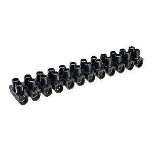 InLine® Lüsterklemme 6mm², 12er Reihe, schwarz, 10 Stück 44006B