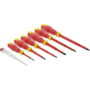 InLine® Schraubendreher-Satz, 7-teilig, inkl. Spannungsprüfer 43007C