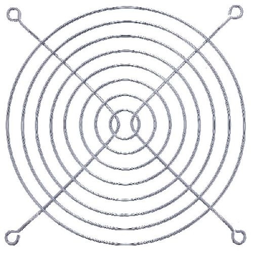 InLine® Lüftergitter Metall, verchromt, 140x140mm 33372C