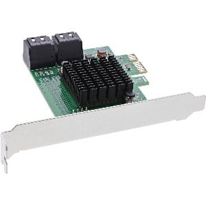 InLine® Schnittstellenkarte, 4x SATA 6Gb/s Controller, PCIe 2.0 (PCI-Express) 76617L