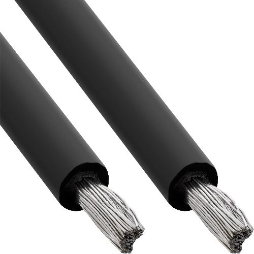 InLine® Solar Installationskabel Meterware H1Z2Z2-K 6mm² schwarz 25m 94625S