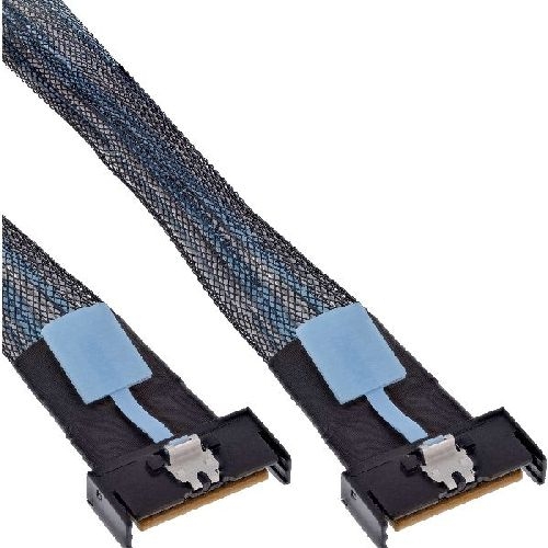 InLine® MCIO Kabel, MCIO x8 Stecker zu MCIO x8 Stecker, 0,5m 27661A