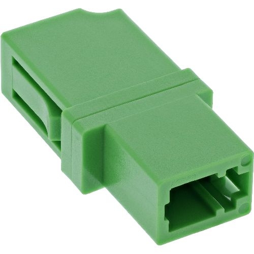 InLine® LWL Kupplung, Simplex LC/LC, Singlemode, Keramik-Hülse, grün 89989S