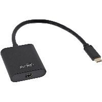 InLine® USB Display Konverter, USB-C ST zu Mini DisplayPort 4K/60Hz, schwarz 64105B