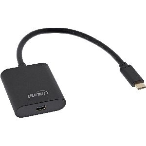 InLine® USB Display Konverter, USB-C ST zu Mini DisplayPort 4K/60Hz, schwarz 64105B