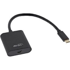InLine® USB Display Konverter, USB-C ST zu Mini DisplayPort 4K/60Hz, schwarz 64105B