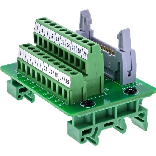 InLine® IDC 20 Buchse an Terminalblock, 10-polig, auf Platine 92504P