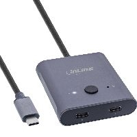 InLine® USB-C Switch, bidirektionaler Umschalter, 10Gb/s, 100W 60603T