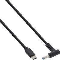 InLine 26674 InLine® USB Typ-C zu HP Notebook (rund/klein) Ladekabel, 2m