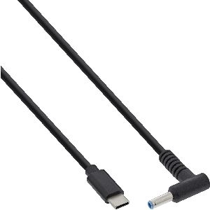 InLine® USB-C zu HP Notebook (rund/klein) Ladekabel, 2m 26674
