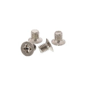 100er Pack InLine® Schraubenset, für 2,5" Festplatte / SSD, M3x4mm, flacher Senkkopf, silber 77781A