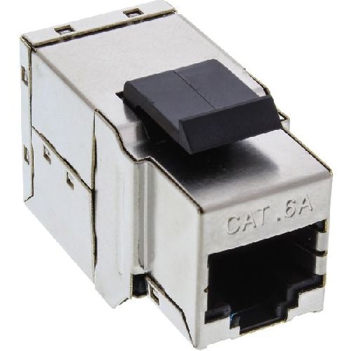 InLine® Keystone RJ45 Buchse / Buchse, SNAP-In, Cat.6A STP 74206A