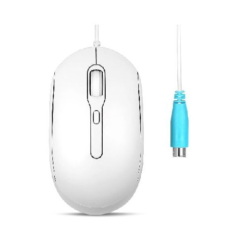 Perixx PERIMICE-222PW, Maus, optisch, 4 Tasten, Silent, PS2, weiß 57144E