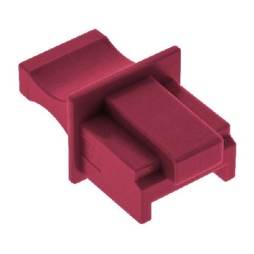 InLine® Staubschutzkappen für RJ45 Buchsen, dunkelrot, 10 Stück 59942M