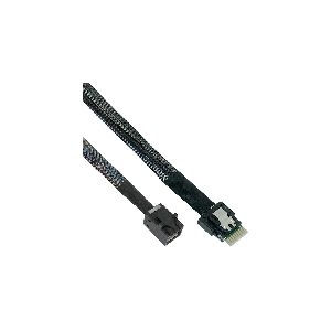 InLine® Slim SAS Kabel, SFF-8654 zu Mini SAS HD SFF-8643, 24Gb/s, 1m 27643B