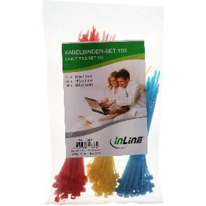 InLine® Kabelbinder-Set, 150 Stück 59978E