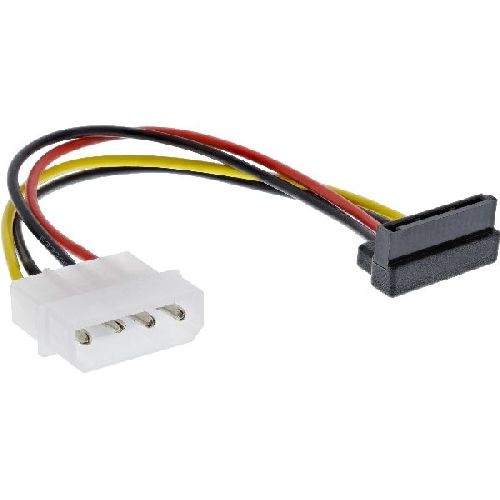 InLine® SATA Stromadap.-Kab, 1x 13,34cm (5,25) BU/15pol SATA ST, nach o. abgew. 29670X
