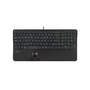 Perixx PERIBOARD-538 H US USB-Tastatur mit Trackball, Scherentasten, 2× USB-Hub 57155Z