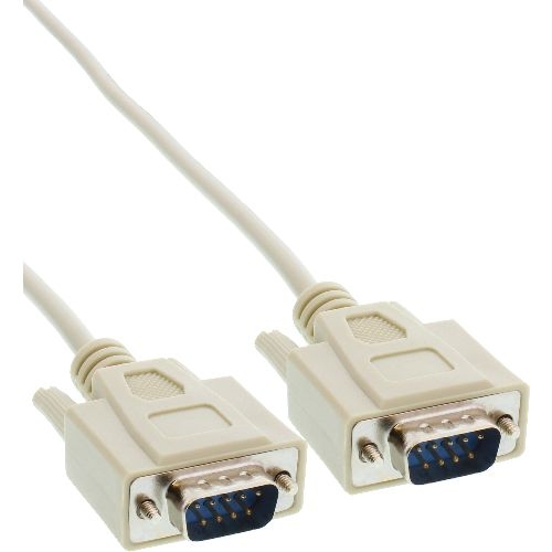 InLine® Serielles Kabel, 9pol Stecker / Stecker, vergossen, 1:1 belegt, 2m 12212