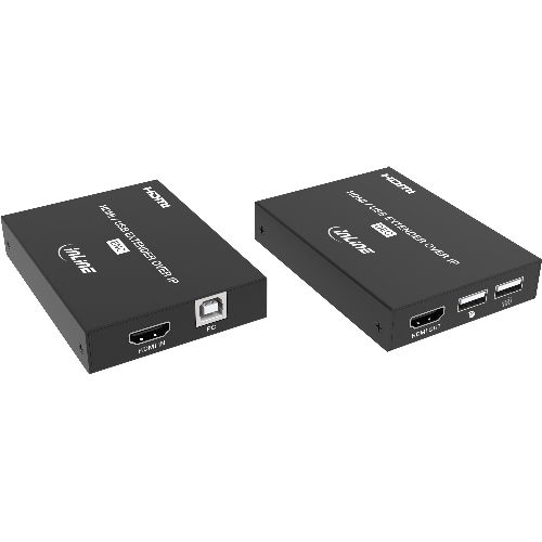 InLine® KVM Extender over IP, HDMI Full-HD, 150m, Set 57885K