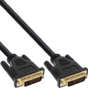 InLine® DVI-D Anschlusskabel Premium, digital 24+1 ST / ST, Dual Link, 2m 17772P