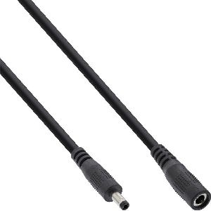 InLine® Verlängerungskabel, DC Stecker 4,0x1,7mm, schwarz, 2m 26802C