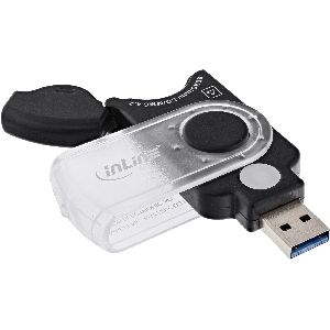 InLine® Mobile Card Reader USB 3.0, für SD/SDHC/SDXC, microSD 66772I