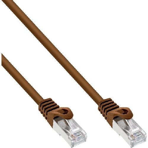 InLine® Patchkabel, SF/UTP, Cat.5e, braun, 5m 72505K
