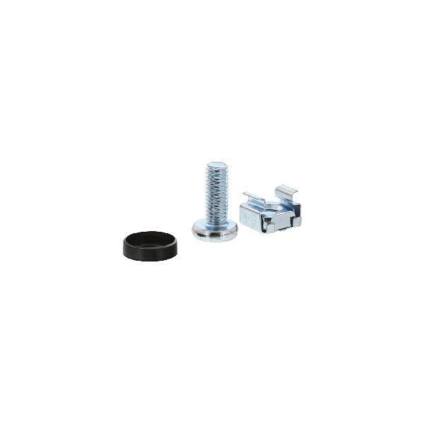 InLine® Käfigmutternset M6, je 20x Käfigmuttern, Unterlegscheiben, Schrauben 01950A