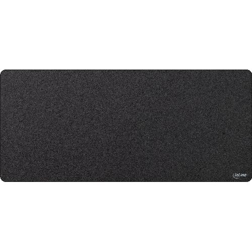 InLine® Maus-Pad XL Schreibtischunterlage, 900x400x2mm, schwarz 55451S