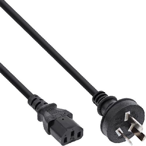 InLine® Netzkabel, Netzstecker China auf Kaltgerätestecker C13, 1,8m 16652F