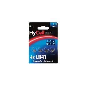 ANSMANN 1516-0025 Knopfzelle LR41 1,5V Alkaline, 4er-Pack 01034A