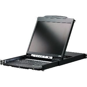 ATEN CL5800N 19" Slideaway KVM LCD Console, USB, PS/2, Rackmontage, DE-Layout 60699A