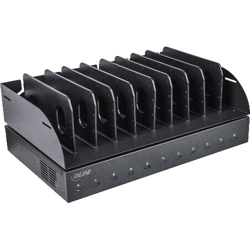 InLine® Multiport Netzteil, 1000W Ladegerät, 10x USB-C, PD 3.0, QC 5.0 31516B