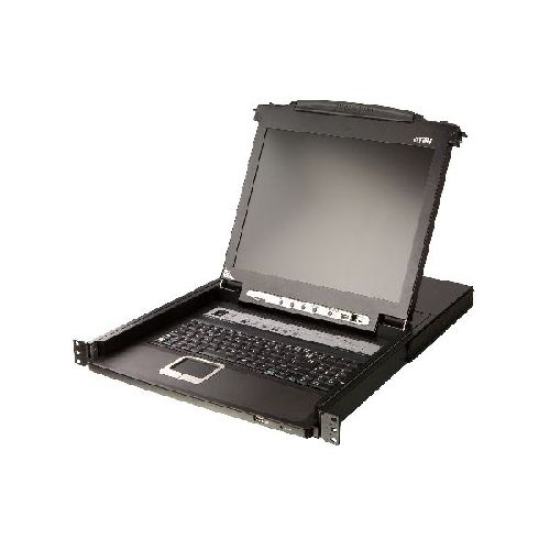 ATEN CL5716MW DE KVM Switch 16Port 17,3-LCD SingleRail (PS/2-USB VGA) DE-Layout 60627B