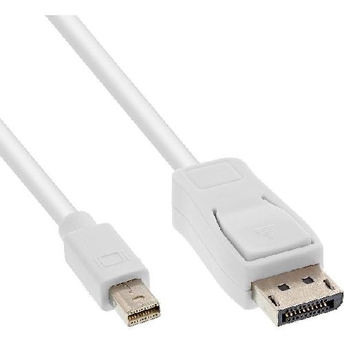 InLine® Mini DisplayPort zu DisplayPort Kabel, weiß, 1m 17131