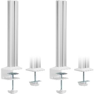 InLine® Slatwall Befestigungssäulen Aluminium, für Tischhalterung Panel, 2er Set 23181B