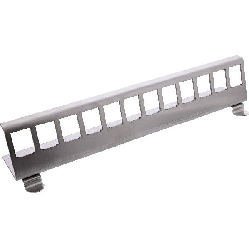 InLine® Keystone SNAP-In Metall-Modulhalter, 12-fach für Hutschiene 76203I